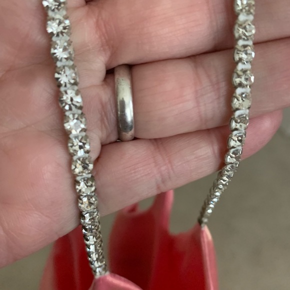 Prom dress by Niki Livas! Rhinestone straps size 4 - Picture 1 of 7